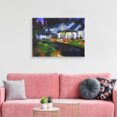 Schilderschilderingen in een prachtig huis canvas afdruk (Insitu (Woonkamer))