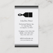 Schilderschilderpenseel van de Contractant Visitekaartje (Achterkant)