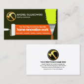 Schilderschilderpenseel Verven Visitekaartje (Voorkant / Achterkant)