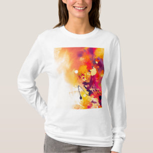 Schilderschildervormig ontwerp kleurig t-shirt