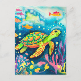 Schilderschildpad Briefkaart