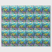 Schilderschildpad Cadeaupapier (Vlak)