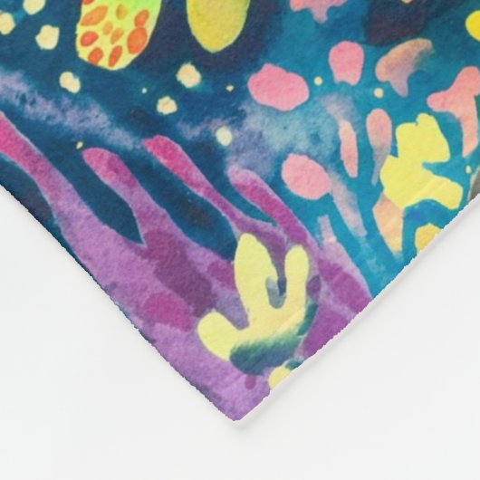 Schilderschildpad Fleece Deken (Hoek)