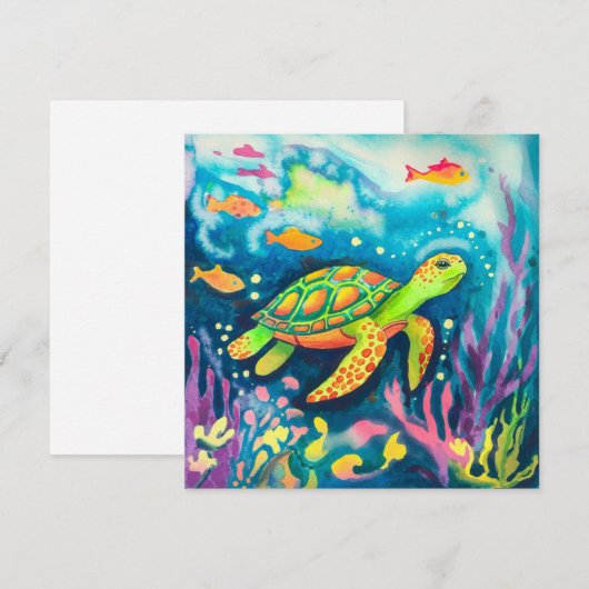 Schilderschildpad Kaart (Voorkant / Achterkant)