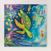 Schilderschildpad Legpuzzel (Horizontaal)