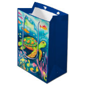 Schilderschildpad Medium Cadeauzakje (Voorkant Gekanteld)