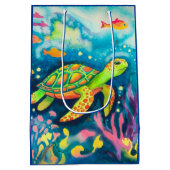 Schilderschildpad Medium Cadeauzakje (Achterkant)
