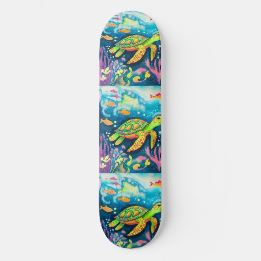 Schilderschildpad Persoonlijk Skateboard (Voorkant)