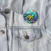 Schilderschildpad Ronde Button 5,7 Cm (In situ)