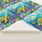 Schilderschildpad Sherpa Deken (3/4)