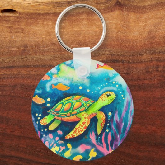 Schilderschildpad Sleutelhanger (Voorkant)