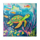 Schilderschildpad Tegeltje (Voorkant)