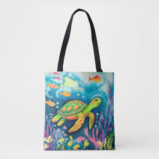 Schilderschildpad Tote Bag (Voorkant)