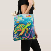 Schilderschildpad Tote Bag (Dichtbij)