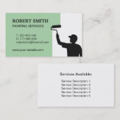 Schilderschuim Visitekaartje voor schilderen (Voorkant / Achterkant)