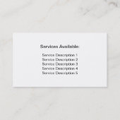 Schilderschuim Visitekaartje voor schilderen (Achterkant)