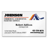 Schildersdiensten Commerciële en residentiële Magnetisch Visitekaartje (Voorkant)