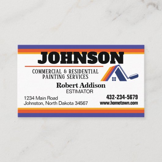 Schildersdiensten Commerciële en residentiële Visitekaartje (Voorkant)