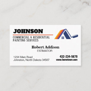 Schildersdiensten Commerciële en residentiële Visitekaartje