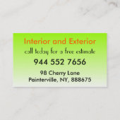 Schilderservice 🎨 Custom House Painter Visitekaartje (Achterkant)