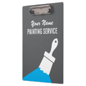 Schilderservice klembord met logo van een verfkwas (Links)