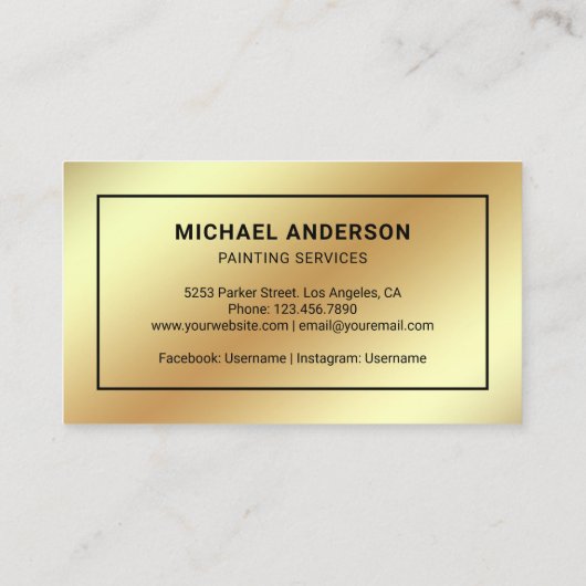 Schilderservice Schilderrol Professionele Schilder Visitekaartje (Achterkant)