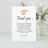 Schildersfeestje 1e verjaardagsfeestje Bedankt  (Staand voorkant)