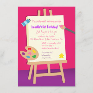 Schildersfeestje voor kinderen kaart