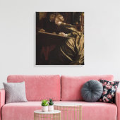 Schildershuwelijksreis (door Frederic Leighton) Canvas Afdruk (Insitu (Woonkamer))