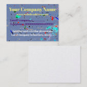 Schilderspatten Visitekaartje (Voorkant / Achterkant)