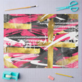 Schildersplatters voor abstracte borstellijntjes v tissuepapier (Craft)