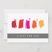 Schilderstalen Rood/Oranje Cadeaucertificaat (Voorkant)