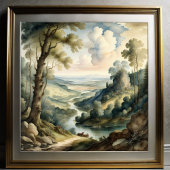  schilderstijl landschap poster