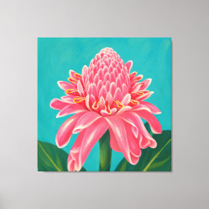 schilderswerk van fakkelgember canvas afdruk