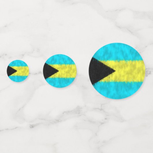 Schildertekening van bahamasolie confetti (Voorkanten)