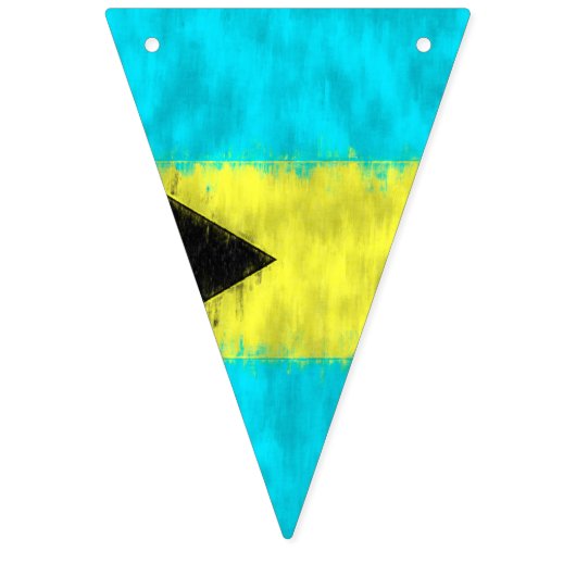 Schildertekening van bahamasolie vlaggetjes (Tweede vlag)