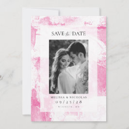 Schildertextuur foto save the date