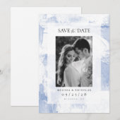 Schildertextuur foto save the date (Voorkant / Achterkant)