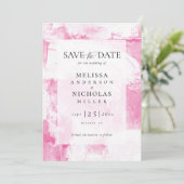 Schildertextuur Save The Date (Staand voorkant)