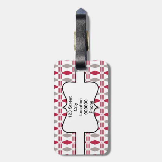 Schilderverf Bagagelabel (Achterkant verticaal)