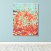 Schilderverf en roestvrij Abstract Canvas Afdruk (Insitu (Houten vloer))