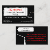 Schilderverf Roller verven Visitekaartje (Voorkant / Achterkant)