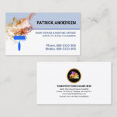 Schilderverf voor wandverf visitekaartje (Voorkant / Achterkant)