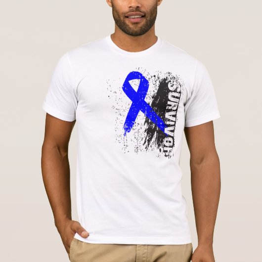 Schildervormig ontwerp - Colon Cancer Survivor T-shirt (Voorkant)
