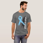 Schildervormig ontwerp - prostaatkanker overlevend t-shirt (Voorkant volledig)