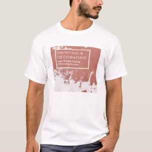 Schilderwand, schilder en decorator t-shirt