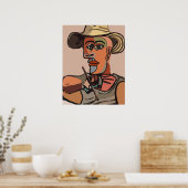 Schilderzelf Abstract schilderen Poster (Keuken)