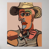 Schilderzelf Abstract schilderen Poster (Voorkant)