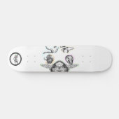 Schildflesje Elephant Beer Bird Octopus line art t Persoonlijk Skateboard (Horizontaal)