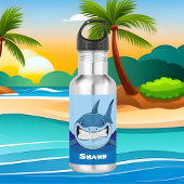 Schildhaai: naam roestvrij stalen flesje waterfles 